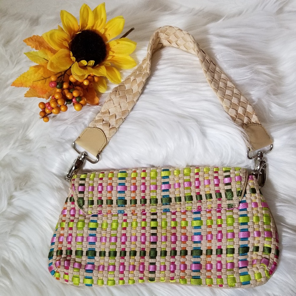 The Sak Multi-colored Woven Small Purse Bag Clutch